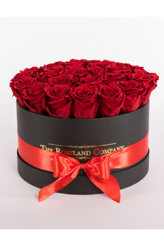 Zylinderbox mit Infinity Rosen