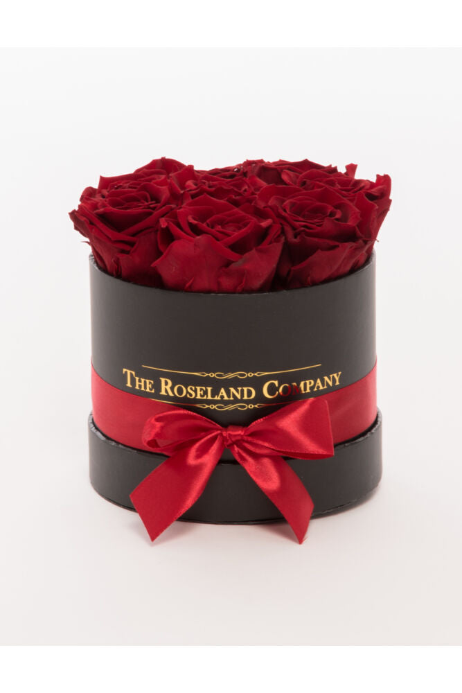 Mini Zylinderbox mit Infinity Rosen