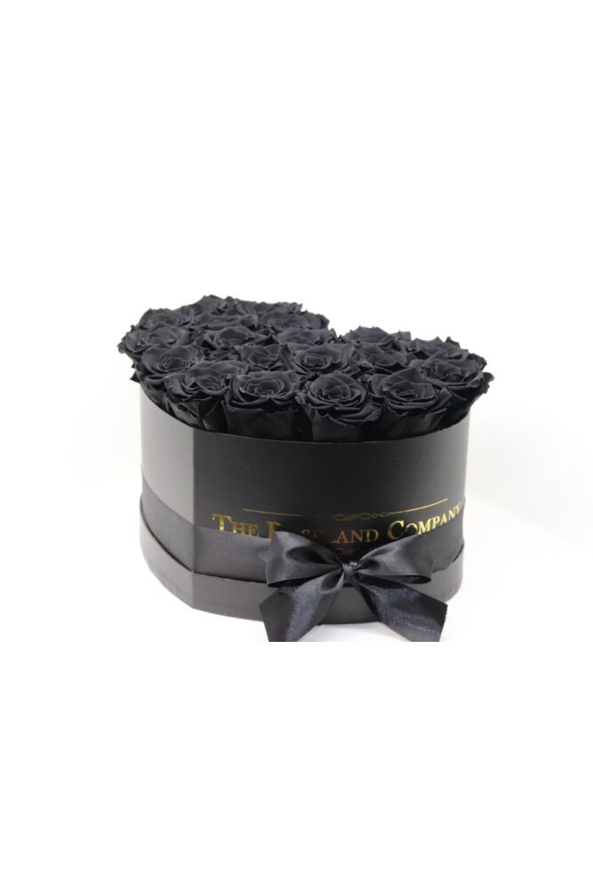 Herzschachtel mit Infinity Rosen