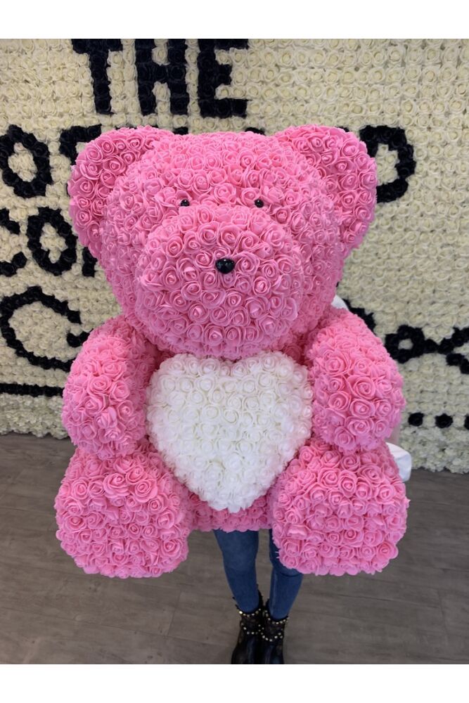 Rosenteddy XXL mit Herz